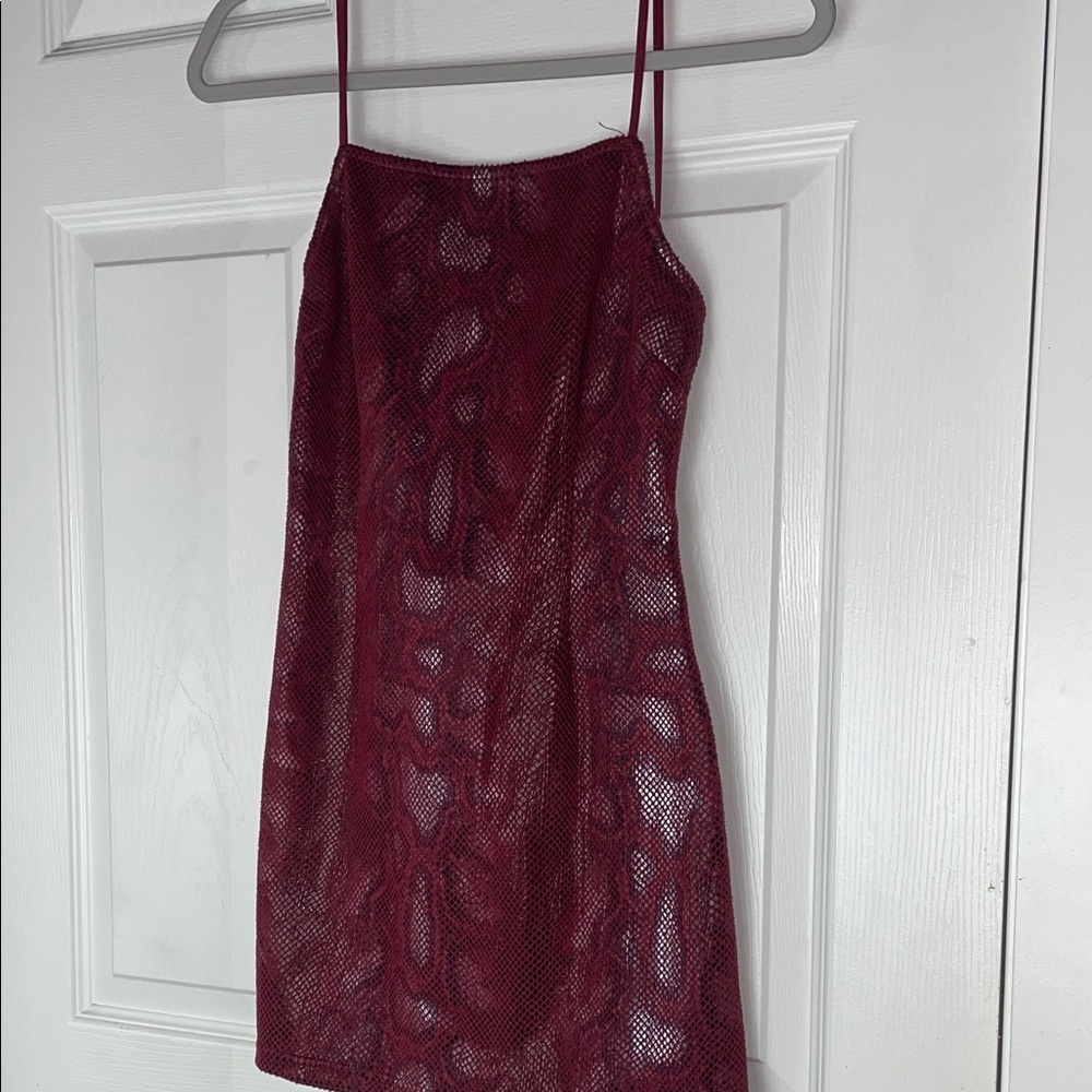 Urban Outfitters Burgundy Mini Dress